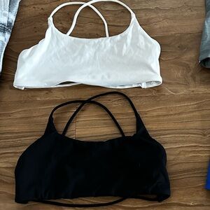 Size large sports bras.